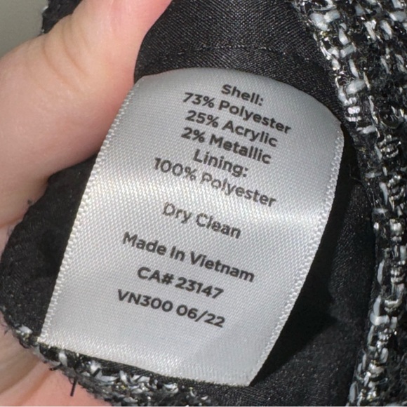 WOMENS TALBOTS HAMPSHIRE ANKLE LENGTH WITH SEQUIN TWEED PARTY NYE PANTS SIZE: 14 - Picture 7 of 15